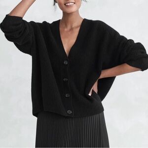 Jenni kayne cropped cashmere cocoon cardigan